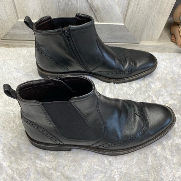 ECCO Chukka Boot Black Cow Leather EU 45 US 11-11.5 - Picture 7 of 15